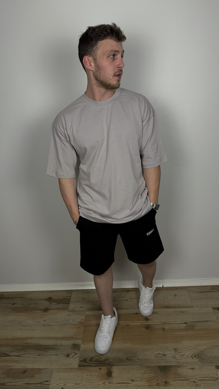 TAŞ GRİSİ OVERSİZE TİŞÖRT